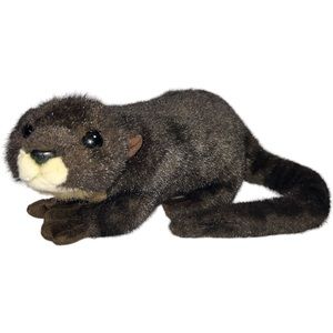Otter Plush Realistic Aurora A&A Life Size Brown Tan Stuffed Animal 23” Inch